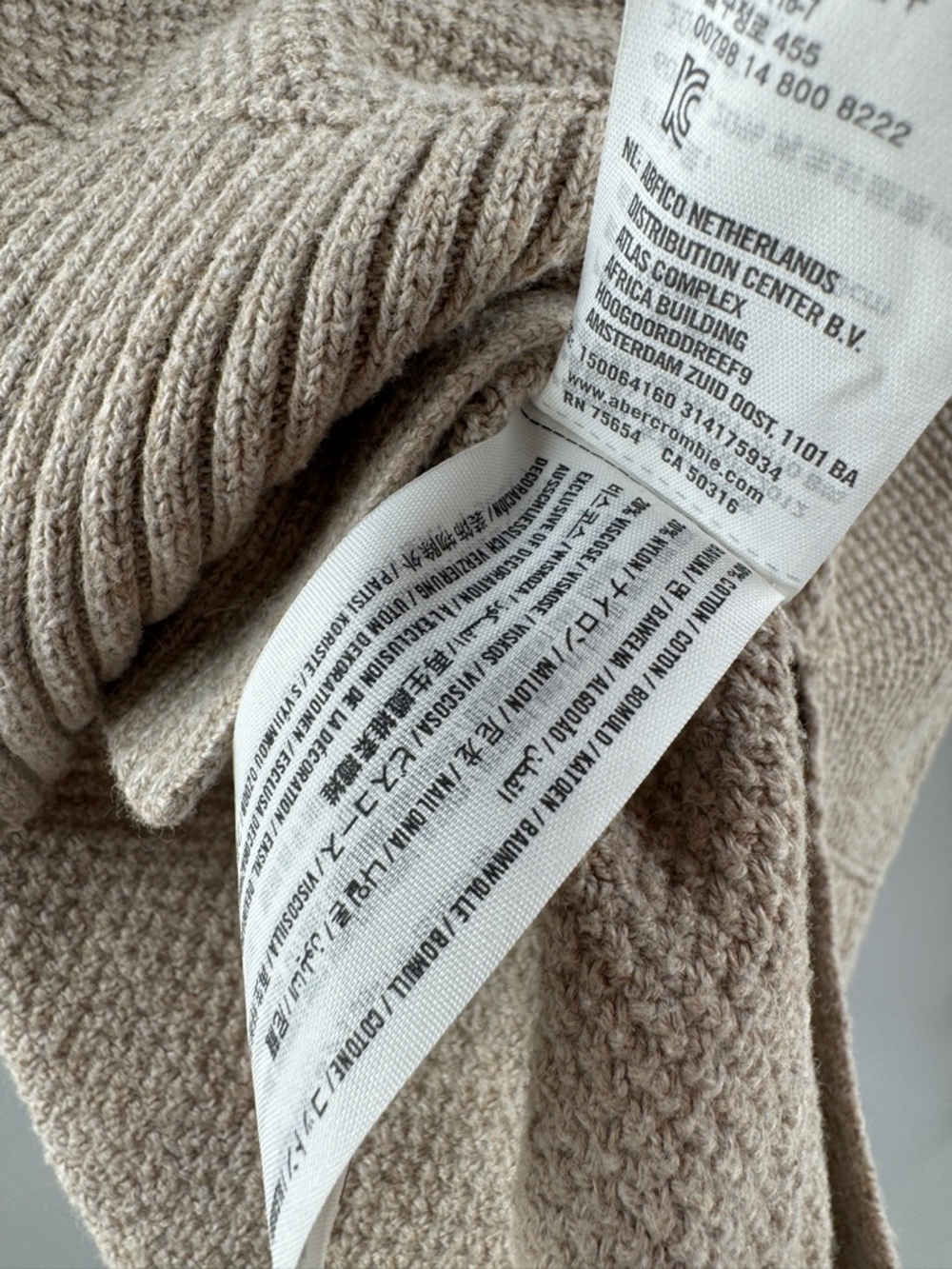 Abercrombie & Fitch Cream Knit Sweater – Women’s Small - Picture 9 of 9